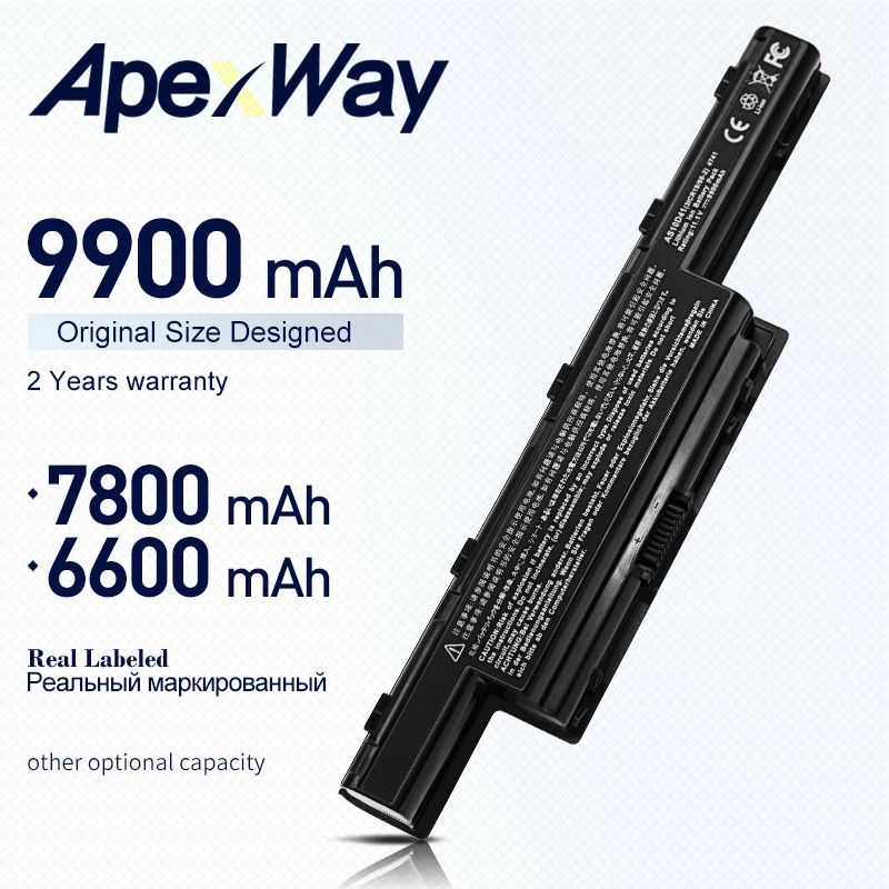 Аккумулятор ApexWay 9900 мАч для Acer Aspire 4250 4251 4252 4253 4339 4349 4352 4551 4552 4560G 4560 4625 4733Z 4738 |