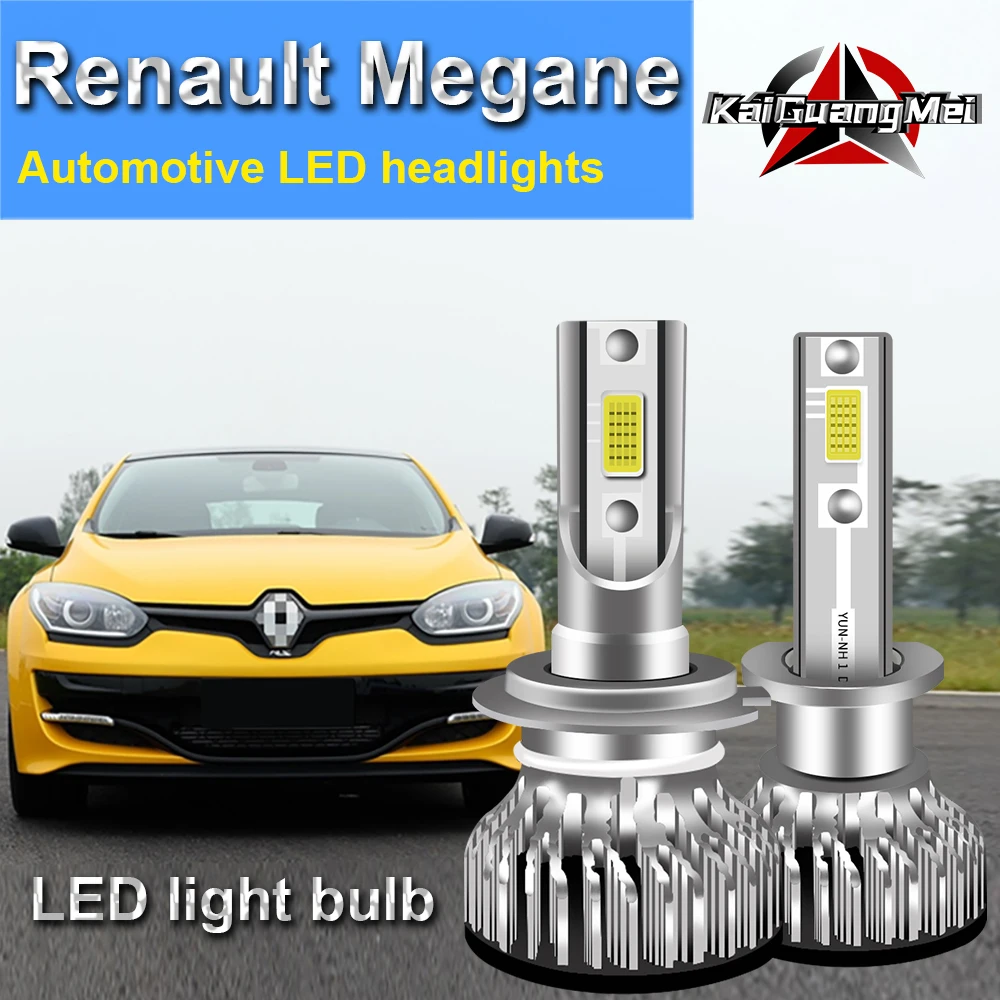

Renault Megane Car LED Headlight Bulbs Super Bright High/Low Beam H7 H1 LED Bulb White 6000K 12000LM 100W