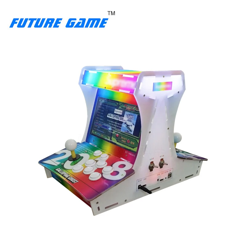  2 player 10 inch LCD Screen Mini bartop Galloping Ghost Arcade Game machine with Pandora 6S 1388 ga