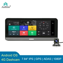 Anfilite 8 inch 4G Car GPS Navigation Android 5.1 Bluetooth AV-IN WIFI 16GB 1080P vehicle video Recorder free south Korea maps