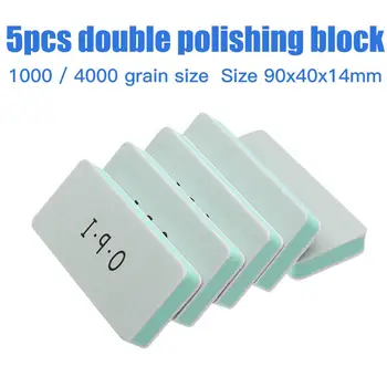 

5Pcs Double Polished Surface Polishing Blocks 1000/4000 Grit Polishing Tool 90x40x14mm