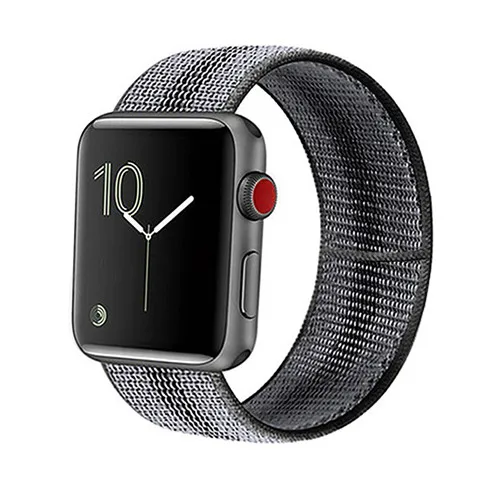 strip black Спортивный нейлоновый ремешок для apple watch 4, apple watch 5, ремешок correa iwatch 44 мм, 40 мм, 38 мм, 42 мм, apple watch series 4, 3, 2, 1 - Цвет ремешка: strip black