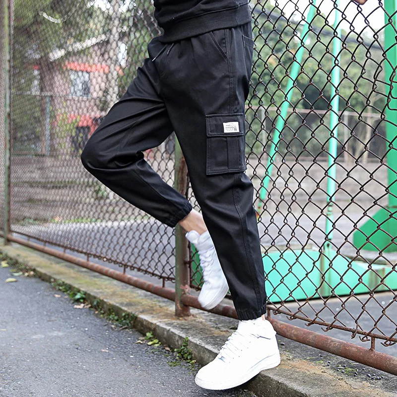 

Online Celebrity Bib Overall Men's Popular Brand Korean-style Hip Hop Skinny Pants Street Korean-style Trend Beam Leg Casual Pan