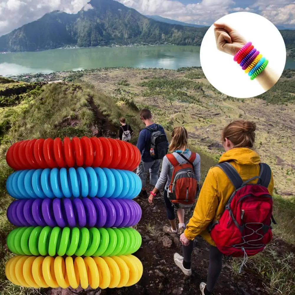 

1Pcs Natural Safe Mosquito Repellent Bracelet Waterproof Spiral Wrist Band Outdoor Indoor Insect Protection Baby Pest Control