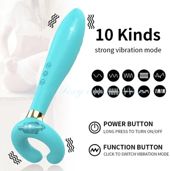 G-Spot Rabbit 3 Motors Dildo Vibrator Adult Sex Toys for Women Men Couples Silicone Clitoris Vagina Penis Stimulator Massager 3
