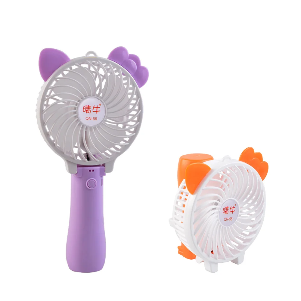 

Mini Handheld Fan Electric Portable USB Rechargeable Battery Operated Desktop Fan 3 Speeds Foldable Personal Cooling Fan