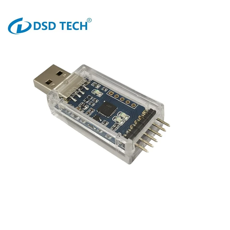 DSD TECH Convertisseur USB vers TTL avec puce CP2102 Compatible avec Windows 7,8,10 Linux Mac OS X 