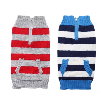 

Christmas Pet Dog Striped Sweater Winter Warm Dog Clothes For Small Medium Large Dogs Coat Outfit Pet Christmas Accessories