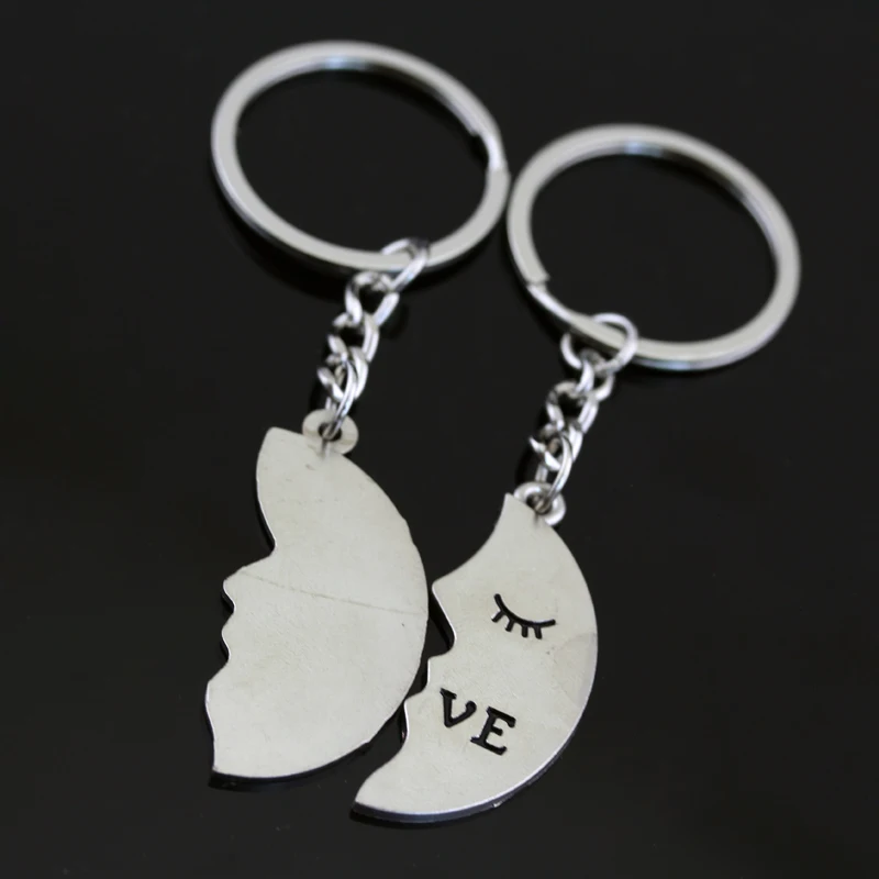 Брелок серебряного цвета с подвеской для влюбленных мужчин и женщин|keychain puzzle|puzzle
