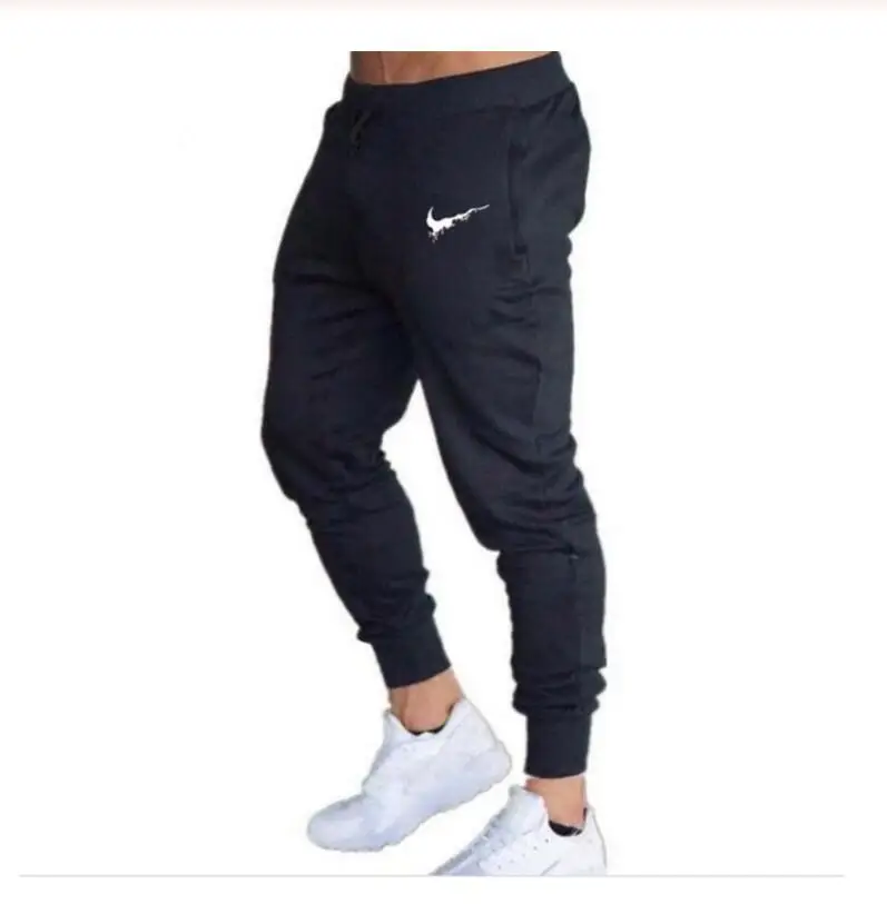 Зимние мужские штаны для бега, Мужские штаны для спортзала, фитнеса, бодибилдинга, пробежек, тренировок, мужские повседневные хлопковые брюки-карандаш - Цвет: 2