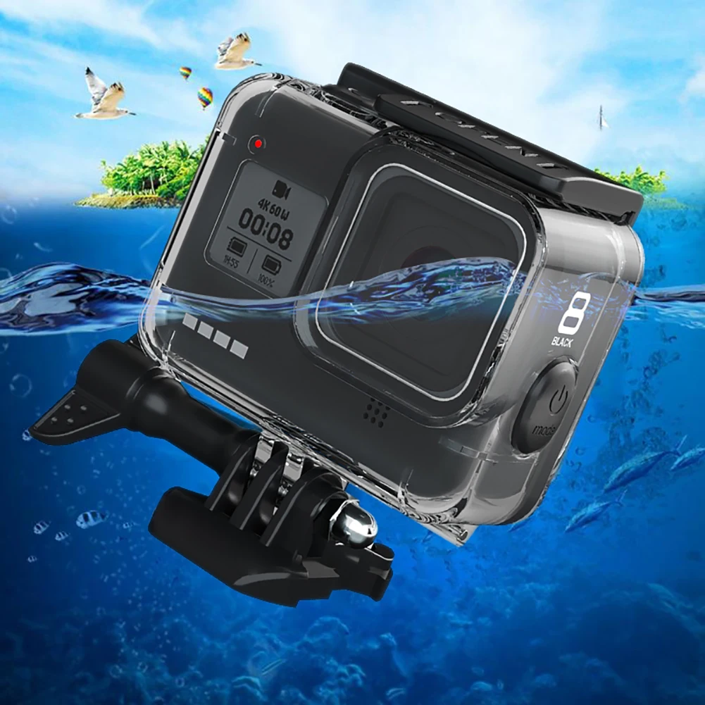 Для Gopro Hero 8 Водонепроницаемый защитный корпус силиконовые рукава анти-капля Пылезащитный фильтр для дайвинга аксессуары для спортивной камеры