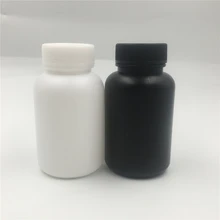 30 sztuk 150ML 200ML 250Ml czarne plastikowe butelki HDPE kwas odporny na zasadowe ph konserwujące pojemniki do pakowania darmowa wysyłka słoiki