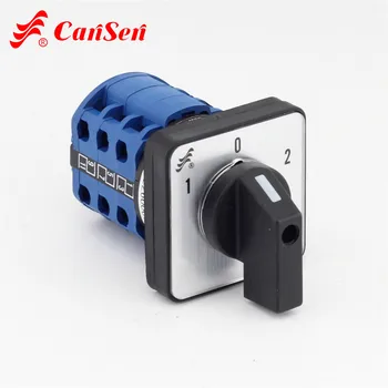 

CANSEN CA10 LW26-20 20A Rotary Cam Switch 1-0-2 ON-OFF-ON 3 Poles 12 terminals K&N replacer
