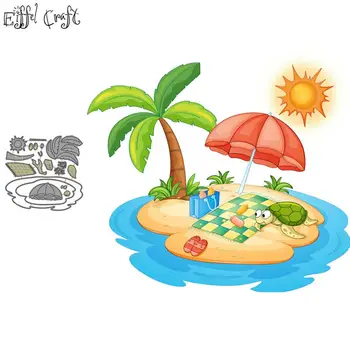 

sea island card metal craft dies cutting for scrapbooking paper holiday stencils for diy scrapbooking new die 2020