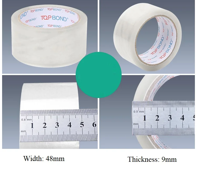 Silent Packing Tape 48mm9mm Courier Transparent Sealing Tape 50m Noiseless Environmental Protection Transparent Tape Wholesale (5)