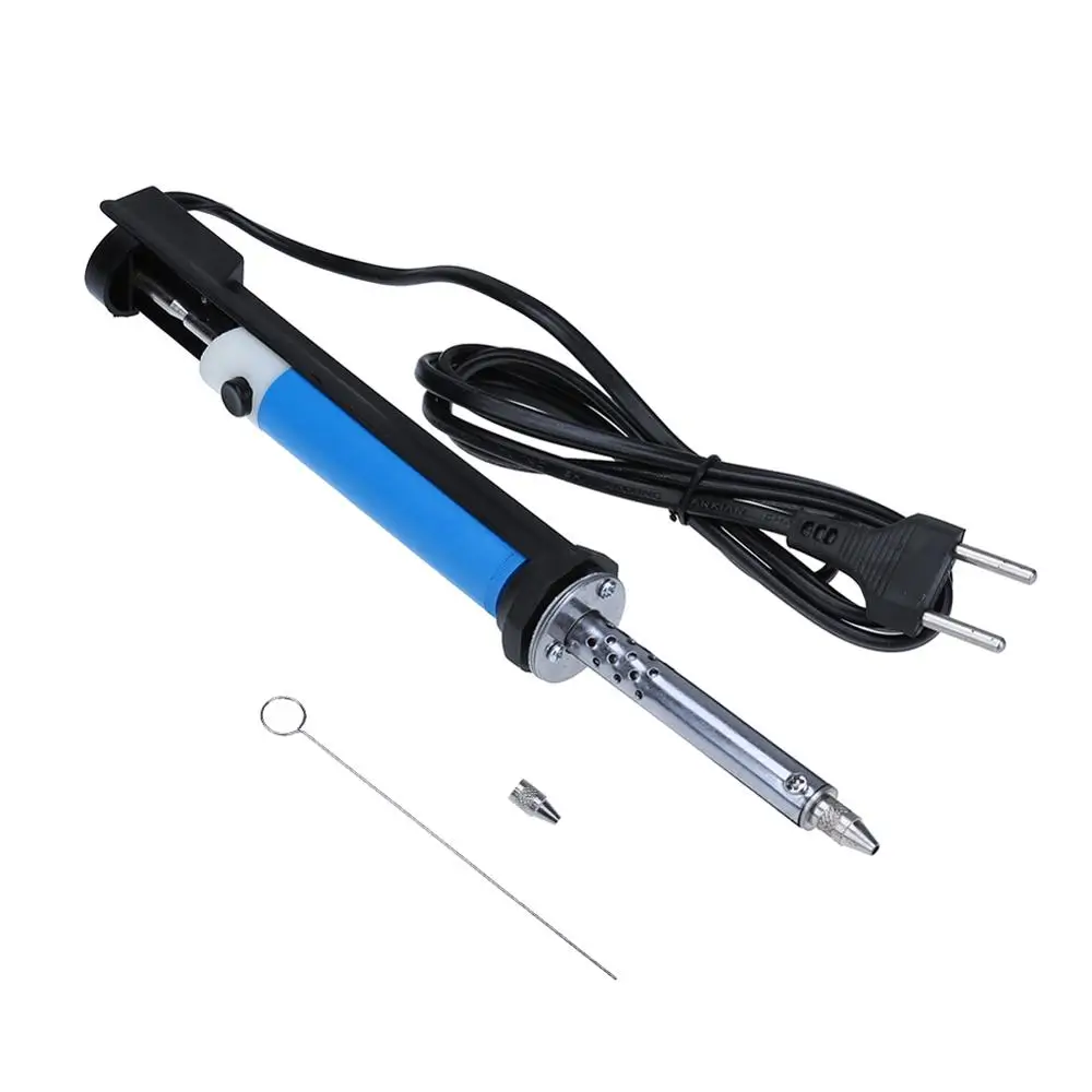 

Tin Suction Sucker Pen Electric Desoldering Pump 30W 220V Soldering Iron Pen Welding Suction Heating With Nozzle Soldering Tool