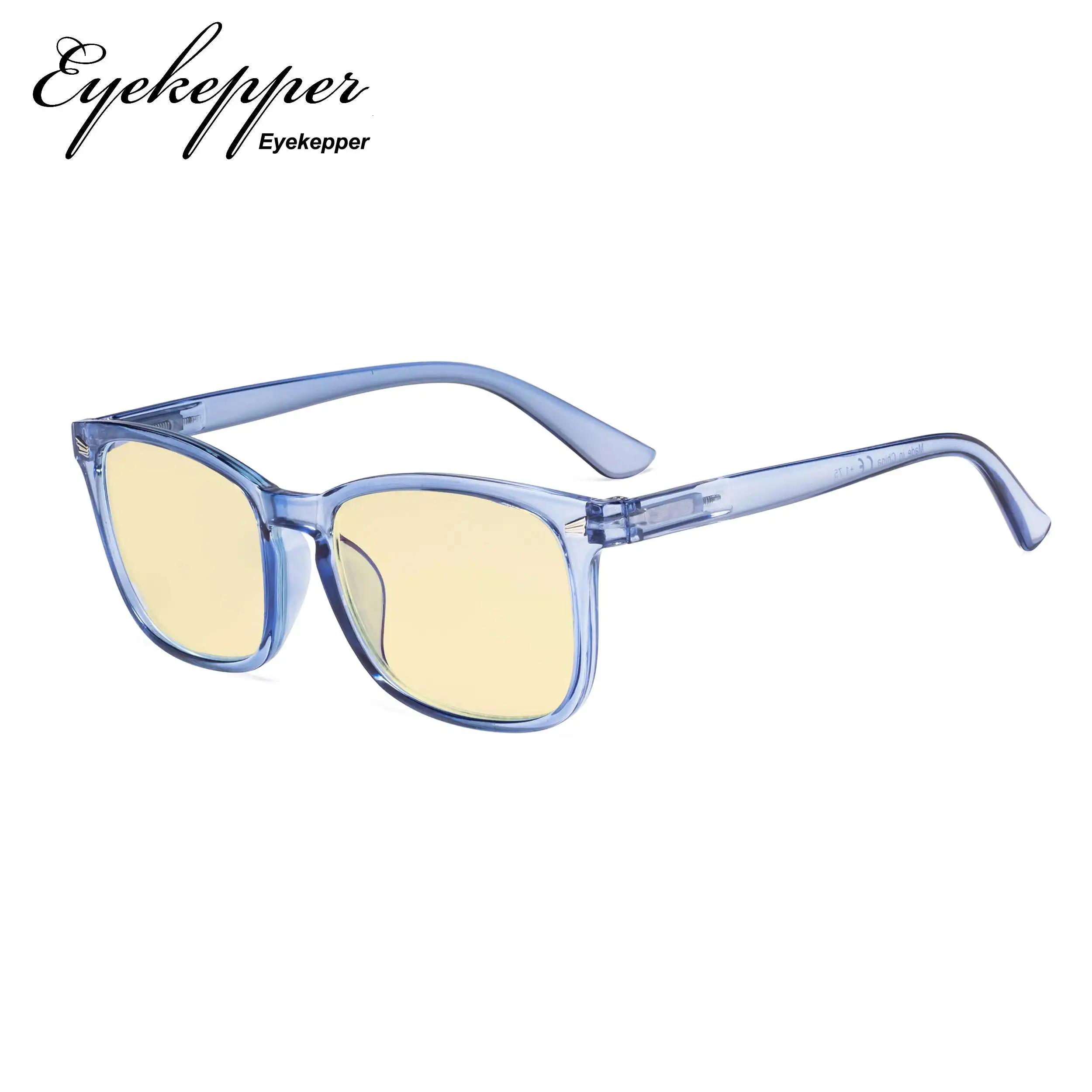 TM1801 Eyekepper, синий светильник, блокирующие очки для чтения с желтым фильтром, линзы-Квадратные умники