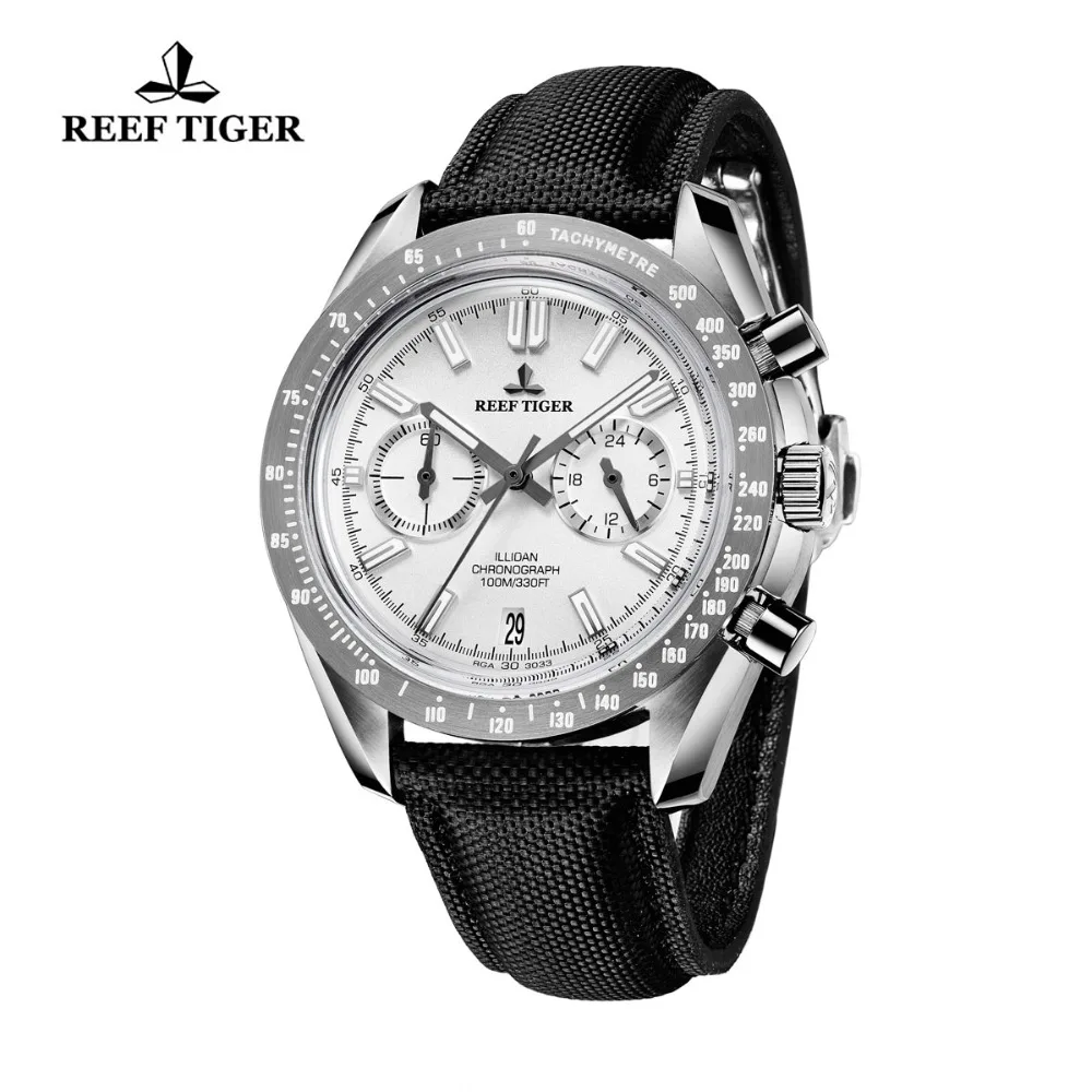  2020 Reef Tiger/RT Mens Designer Sport Watches Calfskin Nylon Strap 316L Steel Luminous Waterproof 