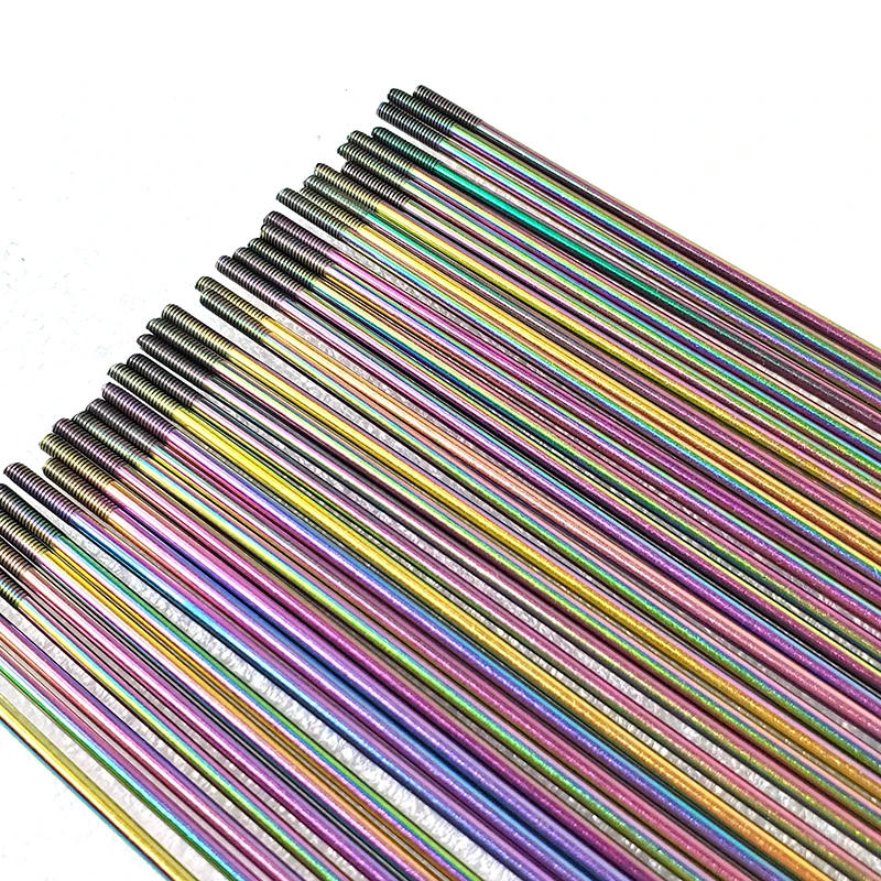Pillar PSR14 Original Rainbow Bike Spoke Stainless Steel Road MTB Straight Pull round Radios Colorful Bicycle Spokes