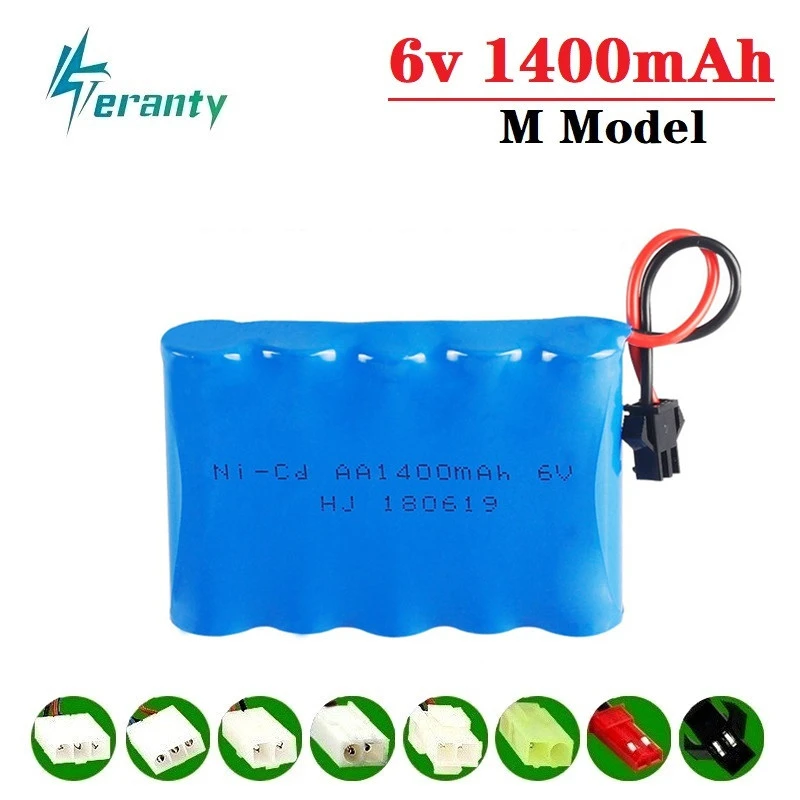 1400mah 6v аккумуляторная батарея для Rc игрушки автомобили танки грузовики роботы