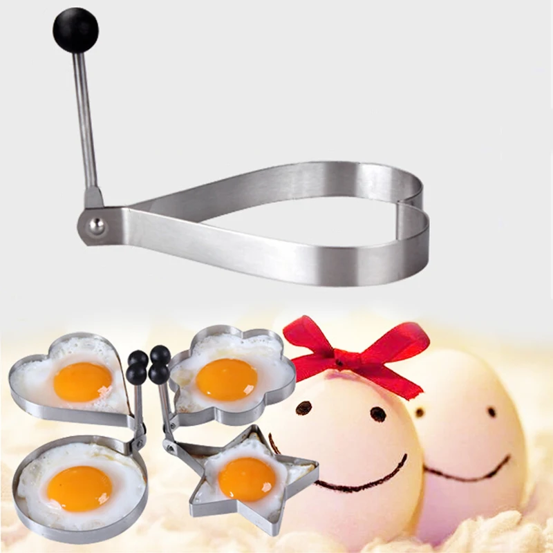 5 Shapes Omelette Mould Egg Pancake Ring for Frying Eggs for Egg Mold