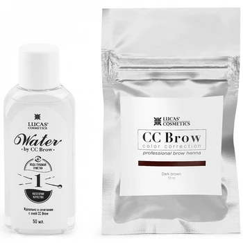 

CC Brow henna set for eyebrows, sachet, dark brown, 10 g