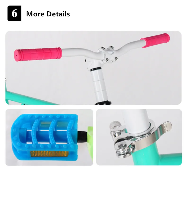 Top New Brand Fixed Bike 20 inch Wheel 50 cm Frame Rear Pedal Brake Mini Bicycle outdoor Sport BMX Bicicleta 5