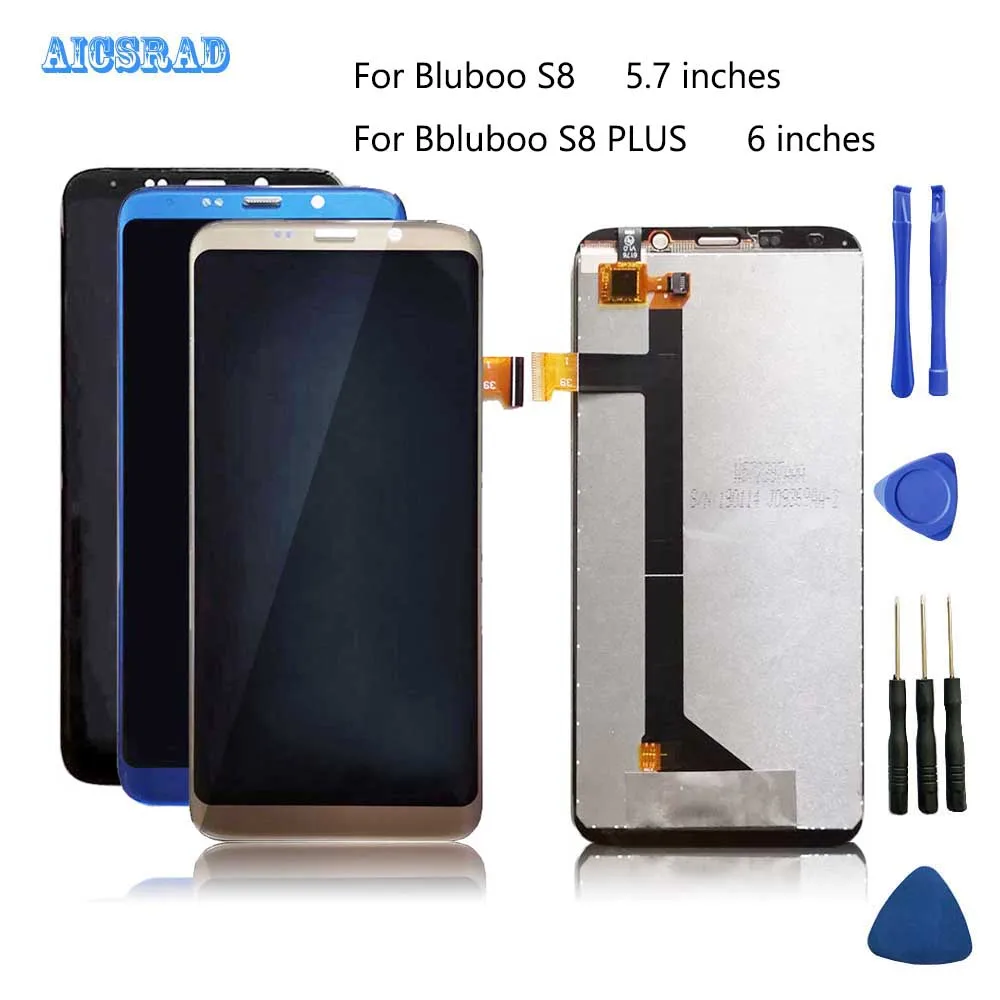 ЖК дисплей и сенсорный экран в сборе AICSRAD для Bluboo S8 / s8 plus s 8 lite s8plus идеальный ремонт