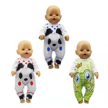 

Doll Clothes Born New Baby Fit 18 inch 43cm Doll Pineapple frog Pajama suit Accessories For Baby Birthday Gift