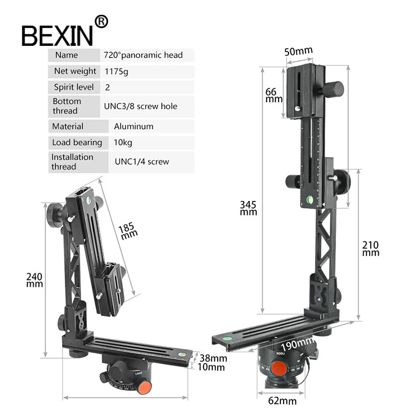 BEXIN panorama head 360 degree high coverage