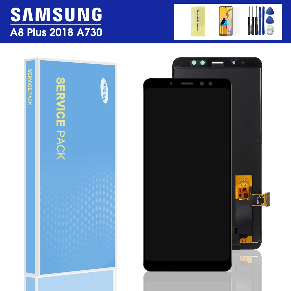 A730 дисплей для samsung Galaxy A8 Plus ЖК-дисплей сенсорный экран дигитайзер A730F A730F/DS samsung A8+ Plus ЖК
