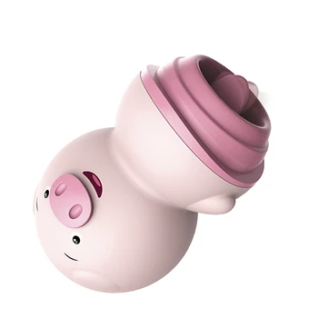 6 Modes Cute Pig Tongue Licking Vibrator Nipple Massager Clitoris Stimulator Sex Toys for Woman  Female Masturbator 4