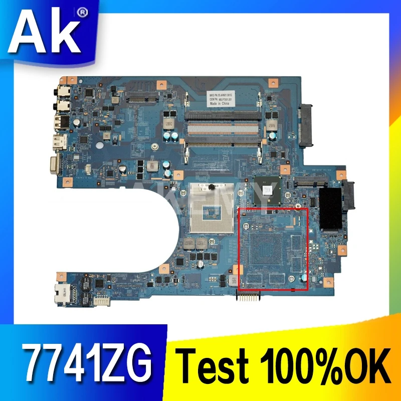 Материнская плата Akemy для ноутбука Acer aspire 7741 7741Z 7741G 7741ZG материнская MBPT501001 48 4hn01.01m