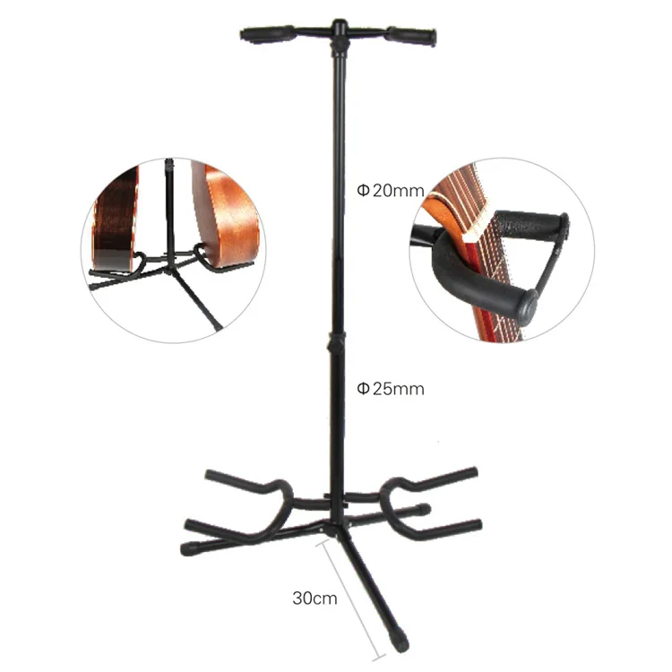 

Double Vertical Type Guitar Stand Two/Multi-to Bakelite Dual Purpose Folk Music Classical Bass Euchre Musical Instrument Parts