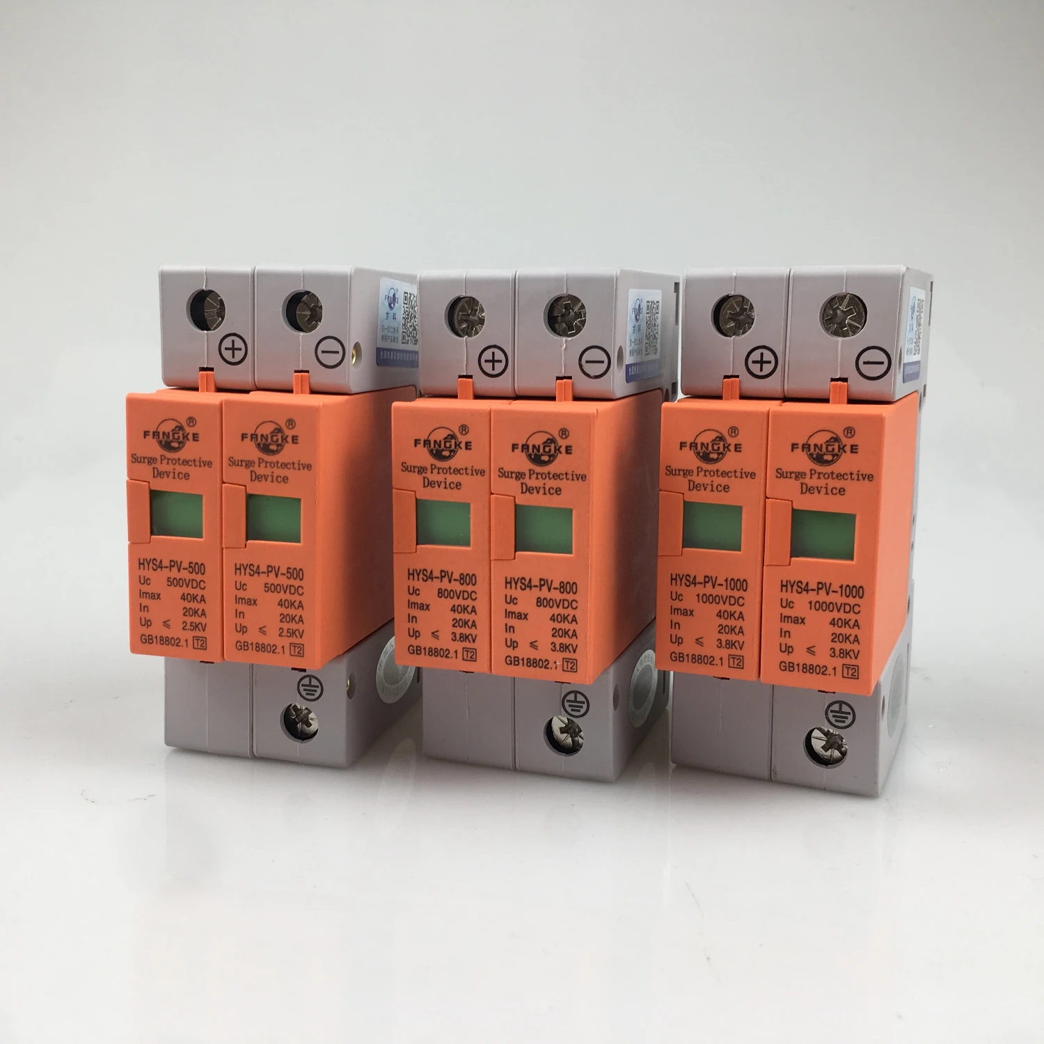 

SPD Dc500V 800V 1000V2 P 20 ~ 40ka Surge Protective Device Of Low Voltage Surge Of House 2 Poles, Voltage Surge Suppressor