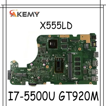 

Akemy X555LD Laptop motherboard For Asus X555LD X555LDB X555LA X555LB X555L X555 Test original mianboard 4G-RAM I7-5500U GT920M