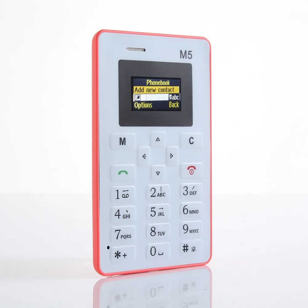 Aiek M5 карта мобильный телефон мини карманный студенческий персональный ультра тонкий телефон Bluetooth Dialer Celular