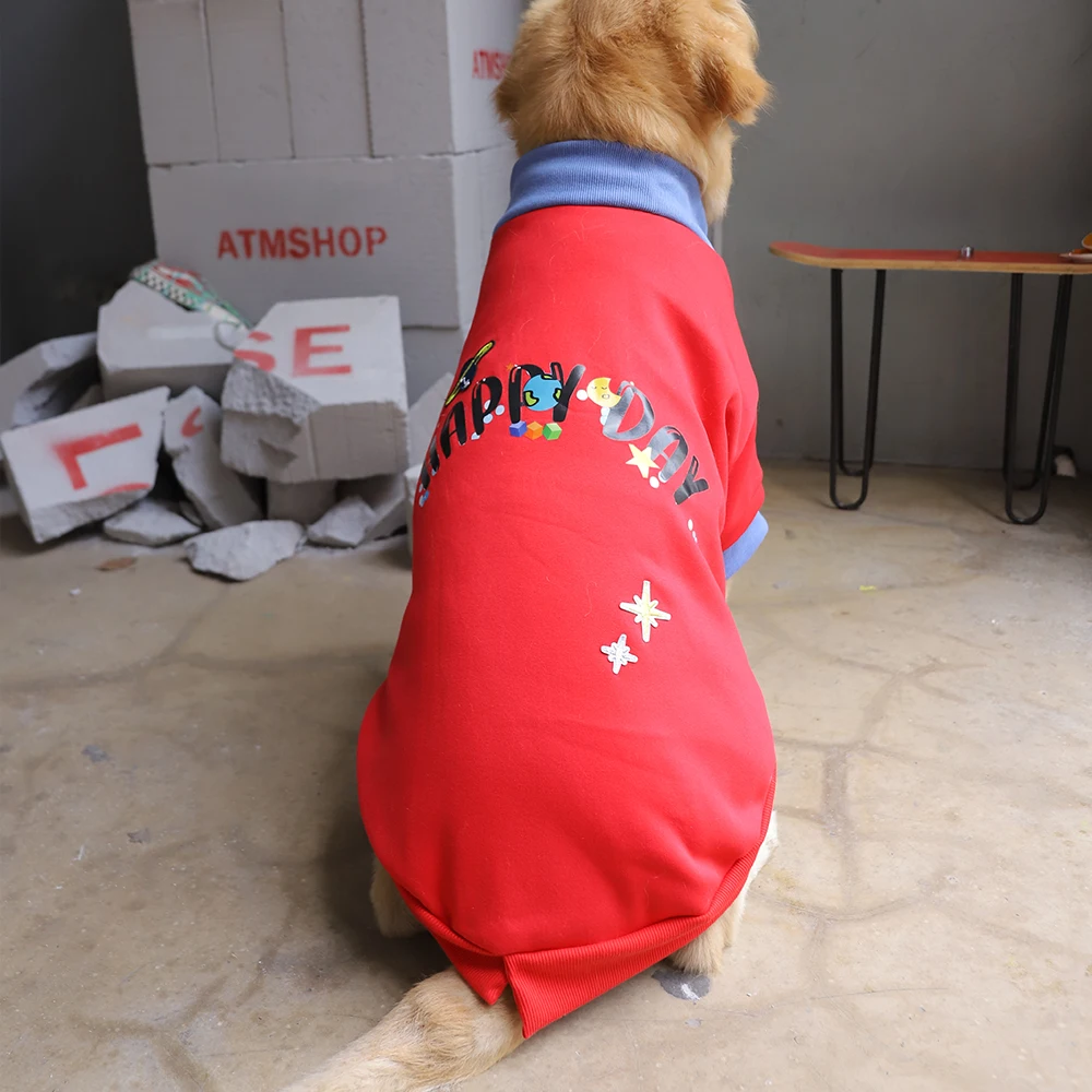 Dog Clothes Coat Jacket Cotton Shirt Sports Style Hoodie for Small Medium Large Dogs Four Season Pet Clothes
