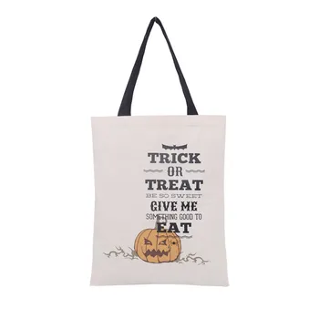 

Halloween Candy Bag Gift Bag Canvas Tote Casual Beach Bags Shopping Bag Handbag for kids Dropship T822