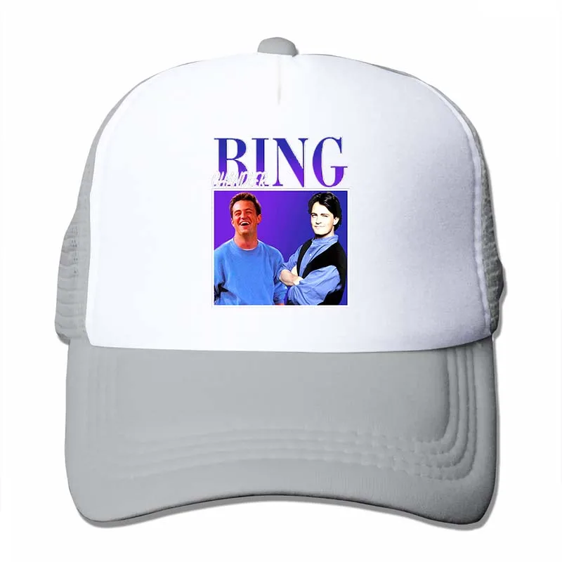 Bing Chandler, вдохновленный друзьями, сериал Matthew Perry Merch, винтажная бейсболка 90s в стиле почитания для дня рождения - Цвет: 4-Gray