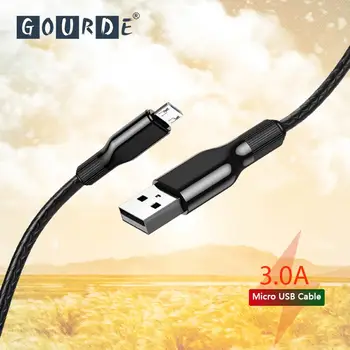 

Gourde Micro USB Cable 1m 2m Fast Charging Nylon USB Sync Data Mobile Phone Android Adapter Charger Cable for Samsung Cable
