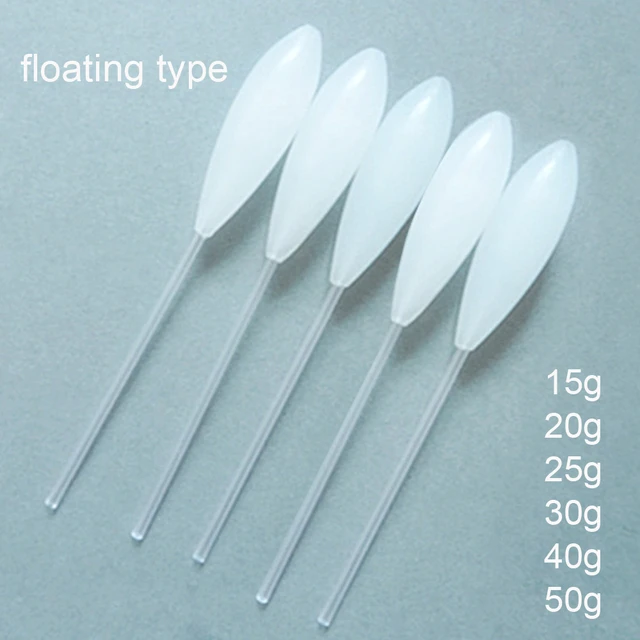 DORISEA 5 Pcs Long Disatance Casting Acrylic Bombard Fishing Float Floating  Type 15g/20g/25g/30g/