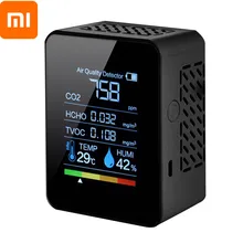 

Xiaomi 5in1 CO2 Meter Digital Temperature Humidity Tester Carbon Dioxide TVOC HCHO Detector Air Quality Monitor