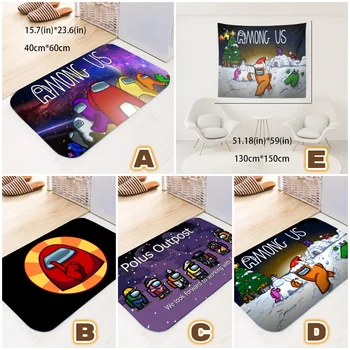 

Among us game Game characters Floor Mat / tapestry (Size:1Pcs/set) 40x60/40x120cm