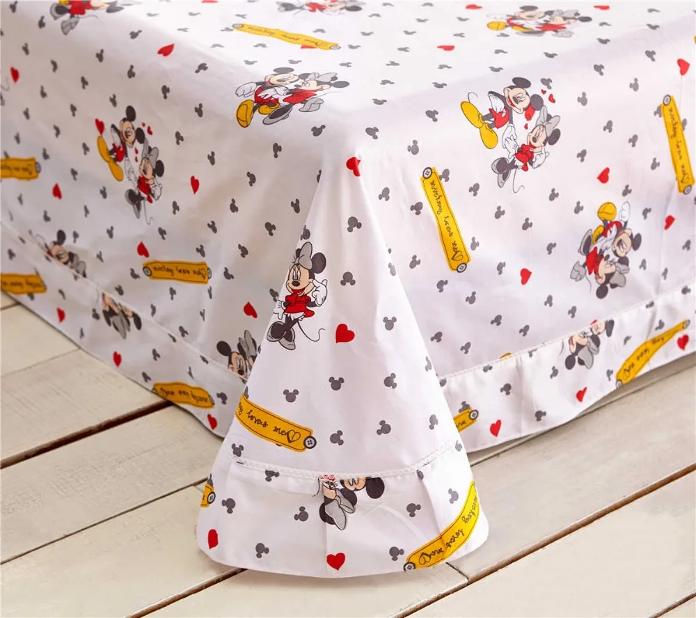Mickey-mouse-comforter-bedding-set-Twin-size-Disney-cartoon-minnie-duvet-cover-3-4pcs-child-kids (3)