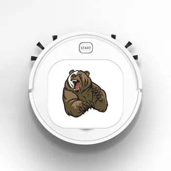 

1800Pa USB Smart Robot Rechargeable 3 in 1 Auto Smart Robot Strong Suction Sweeper Vacuum Cleaners Angry bear colorful