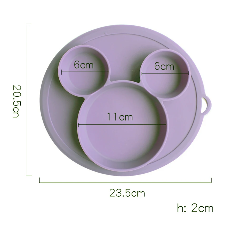 Силиконовая мышь в колесе для детей с крышкой детская чаша всасывания BPA бесплатное Кормление детская посуда детские обеденные блюда
