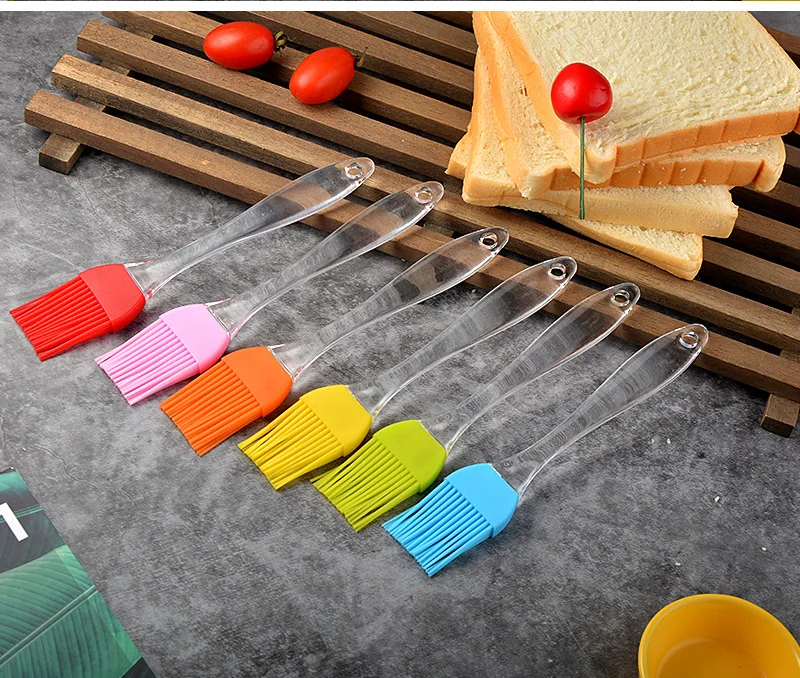 1Pc Cake Baking Barbecue Brush Home Diy Silicone Tools Eco-Friendly Bread Oil Cream Cooking Brushsilica Gel Brush Kitchen Tools