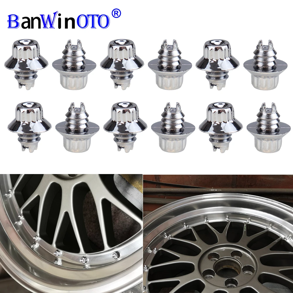 25 Pcs/set 6.9mm Universal Plastic Car Wheel Rivets For Wheel Rims Bolt