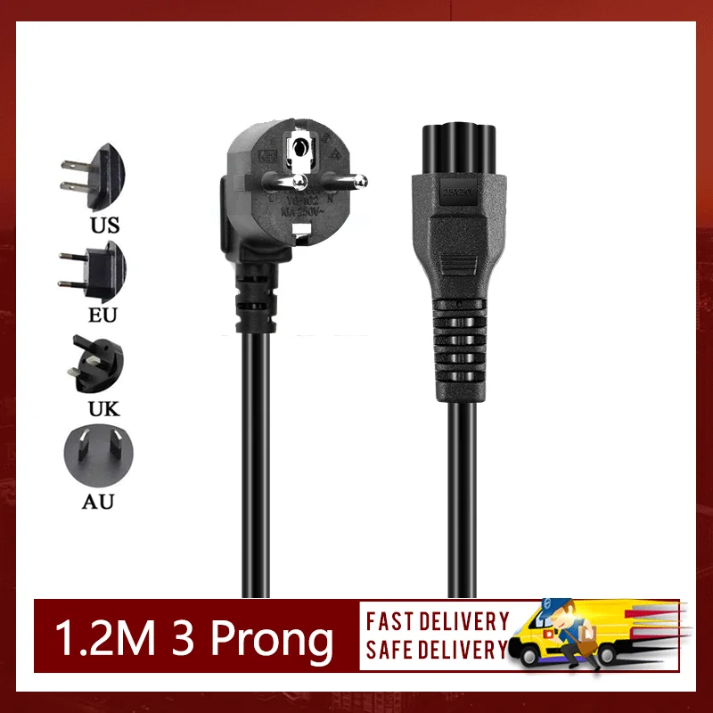 

Кабель питания переменного тока для ноутбуков и ПК, 1,2 м